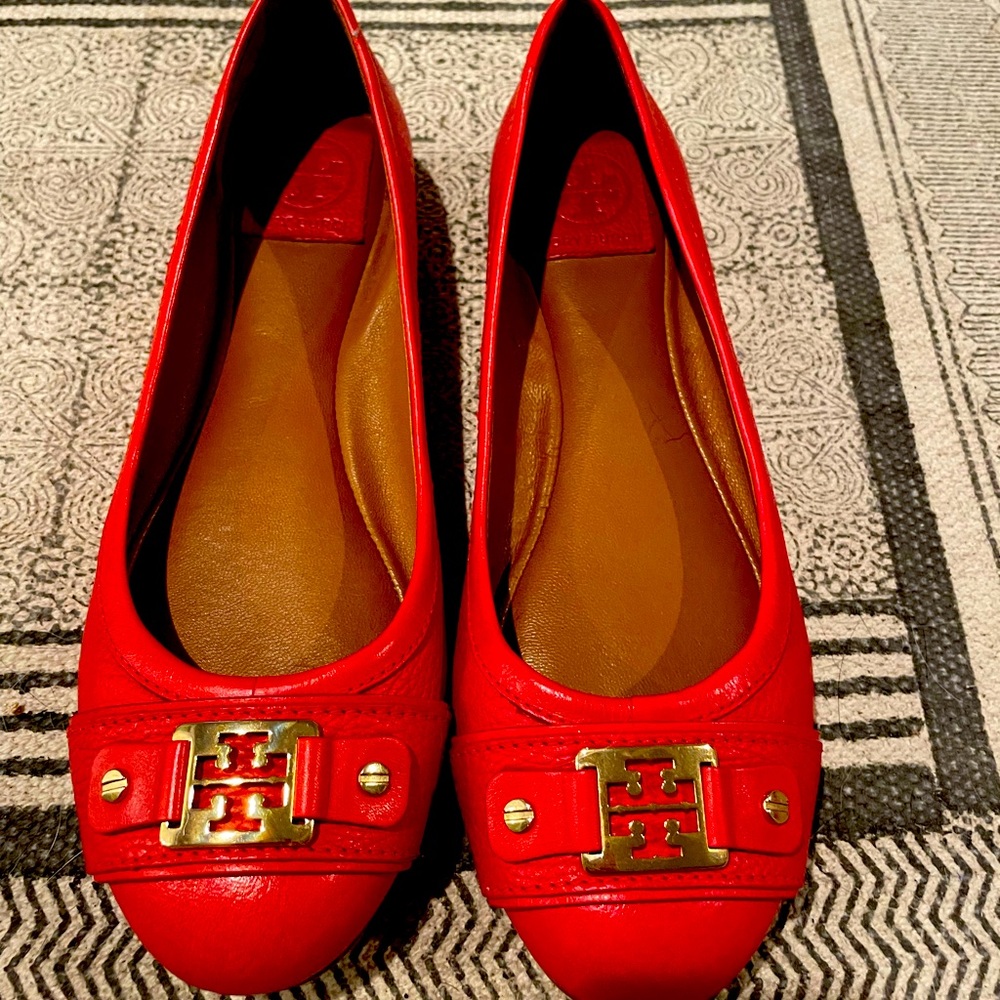 Tory Burch Red Flats